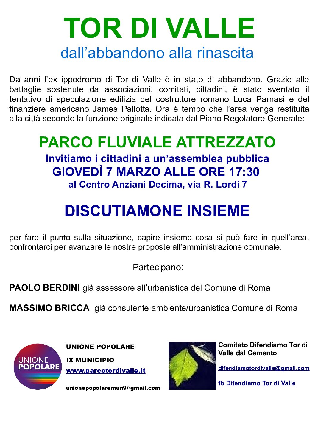 Parco fluviale attrezzato